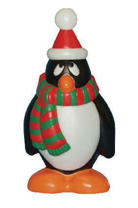 Red Green Holiday Penguin Illuminated Holiday Outdoor Christmas